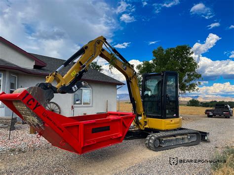 bedding box for mini excavator|bear iron works bedding box.